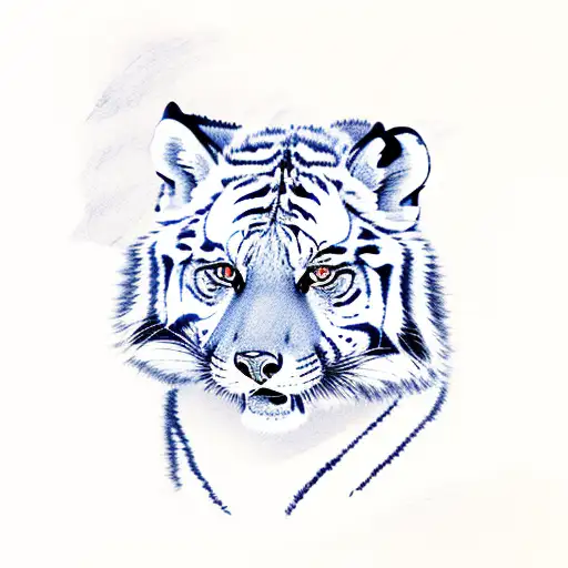 Siberian Tiger Mix With Red Fox And Phoenix