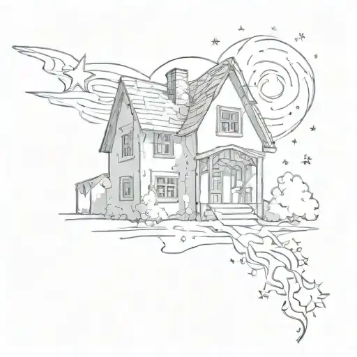 House With A Guiding Star Above It