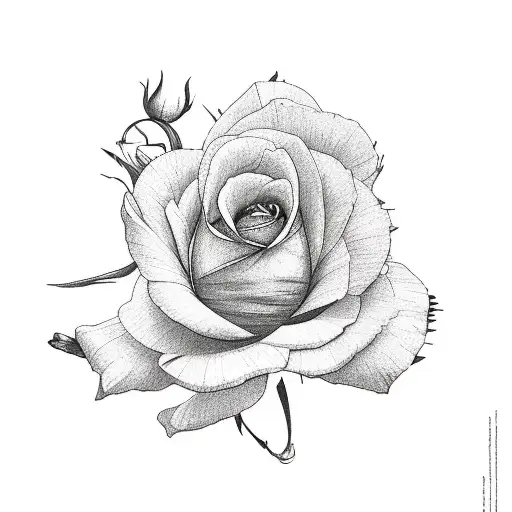 Two Asters One Rose And One Narcissus