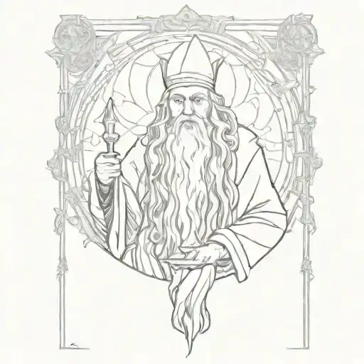 Dumbledore Tarot Card