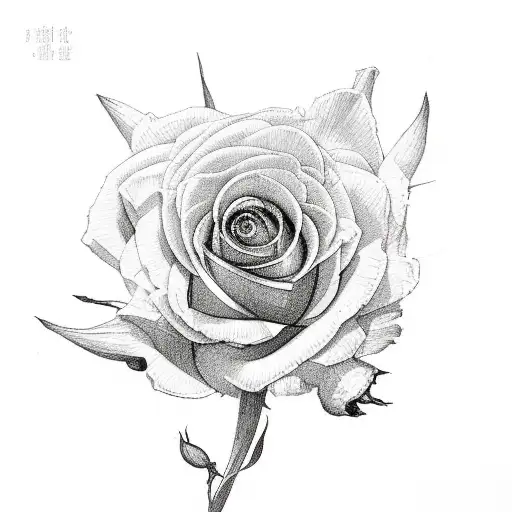 Two Asters One Rose And One Narcissus Bouquet