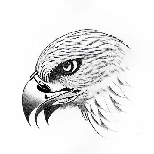 Hawk Grabbing A Motorcycle Helmet