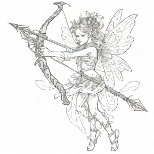 Fairy With A Bow And Arrow