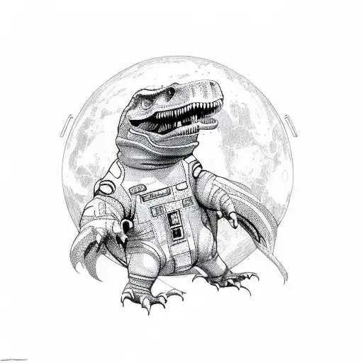 T Rex In A Space Suit