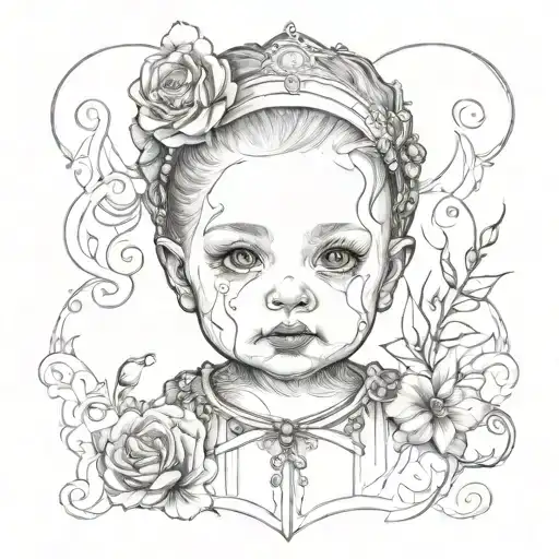 Gothic Baby Portrait
