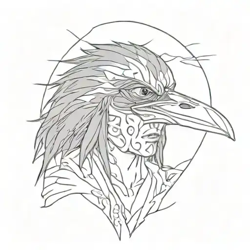 Itachi Uchiha In An Outline Of A Crow Eye'sh Bleeding Eyes