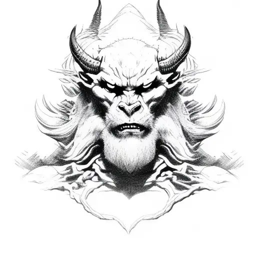 Weak Half Man Half Beast Shadowed In Darkness