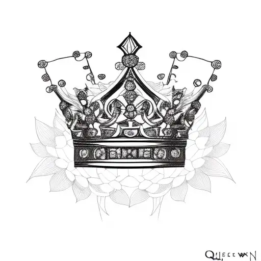Queen's Crown With Flowers