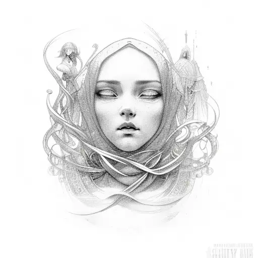 The Word 'Faith' Intertwined With A Delicate Soul