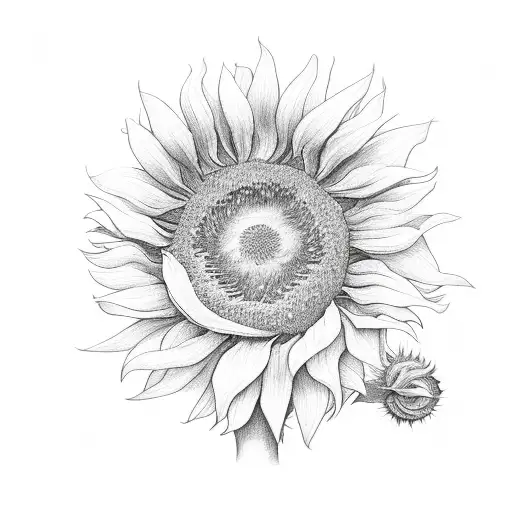 Sunflower And Poppy Flower