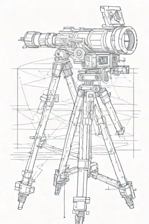 Skeleton Is Using A Surveying Total Station On A Tripod