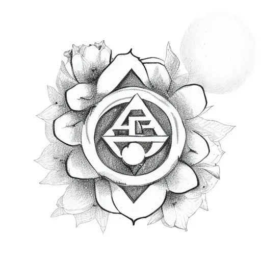 4-H Symbol With Flowers