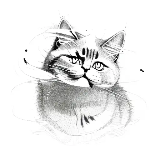 Cat Full Body Circuit One Line Draw