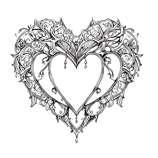 Gothic Heart Pattern