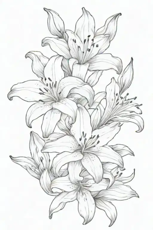 Sampaguita Flower And Lily Flower