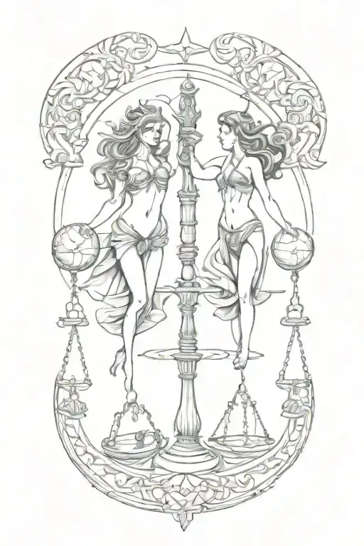 Libra Pisces Combination