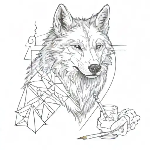 Wolf And Cigarette In
