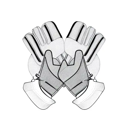 Soccer Goalie Gloves Abstract