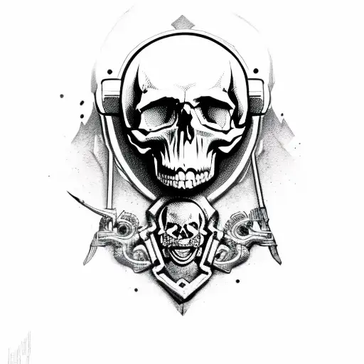 Skull Guns Ace Of Spades