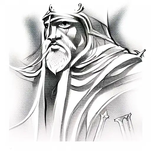 Chess King Style Viking Minimalism