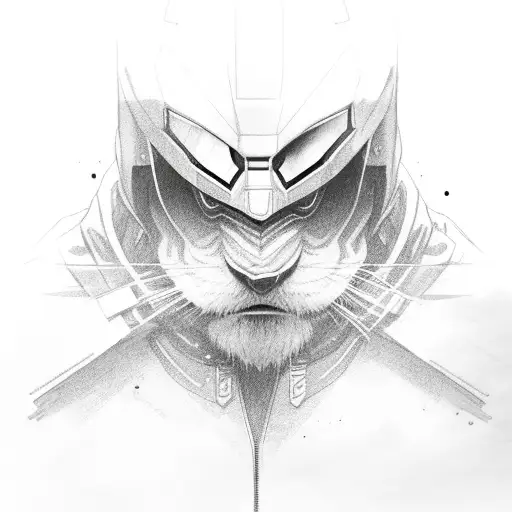 Black Warrior With Hoodie