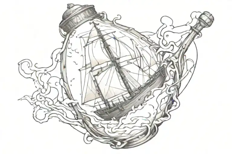 Ship In A Broken Bottle