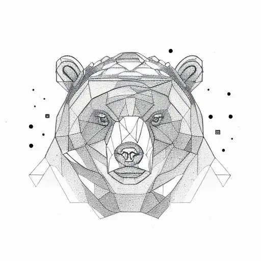 Strong Bear With Cyber Eye