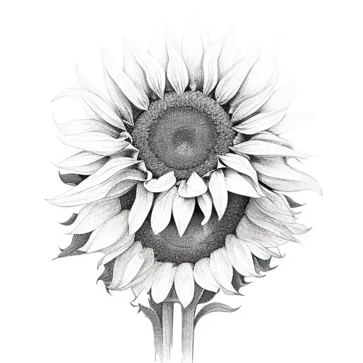 A Bouquet Of A Sunflower And Wild Flowers