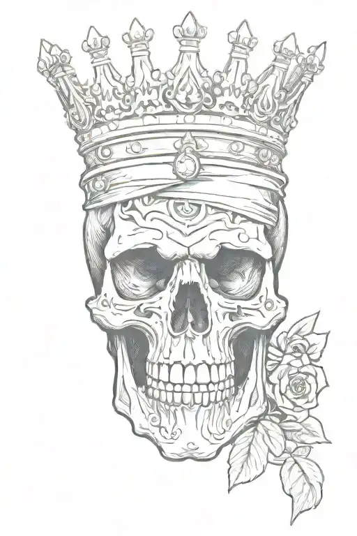 Skull Wearing A Crown That Says G59