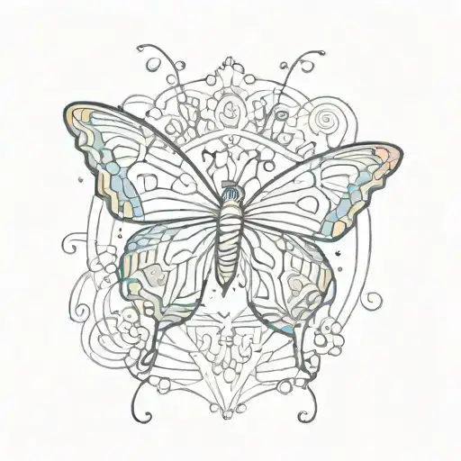 African Ethnic Butterfly