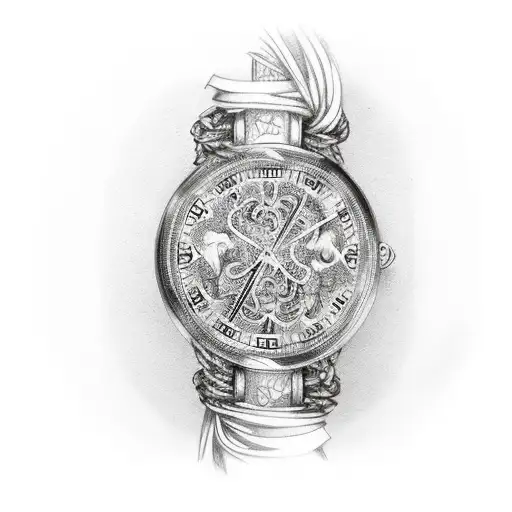 Bracelet And Cross Around Arm