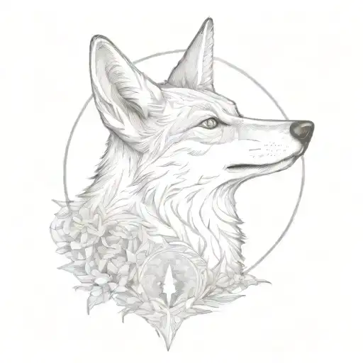 Eidelweiss Moon And Howling Coyote