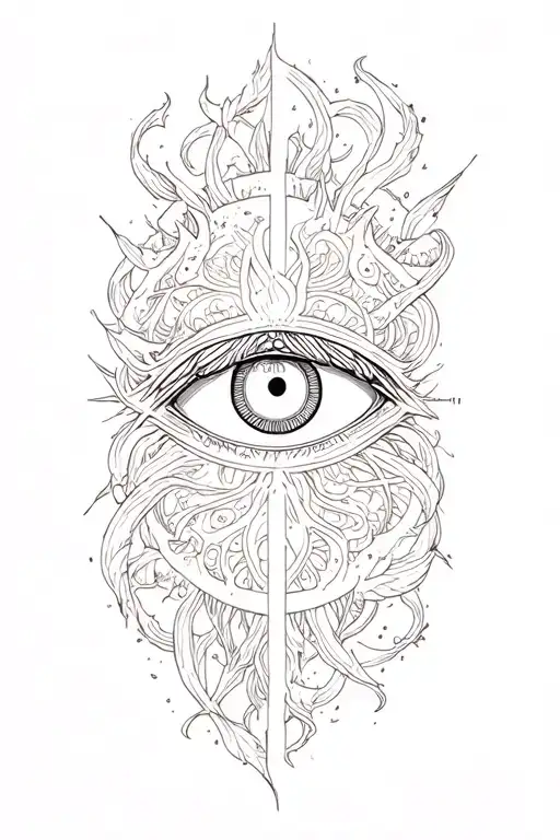 Never Back Down Evil Eye Surrounded