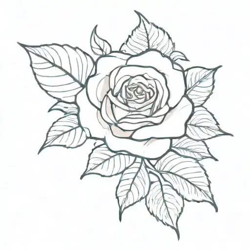 Incorporate A Rose And Morning Glory's Into A Tattoo Design With A Turquoise Jewel Accent