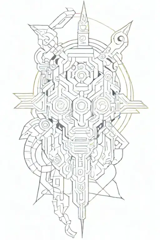 Combine Traditional Tribal Motifs With Cyberpunk Aesthetics For A Unique Cyber Tribal