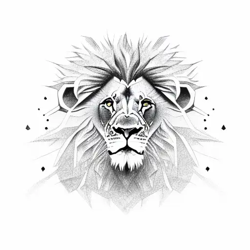 Lion African Symbols