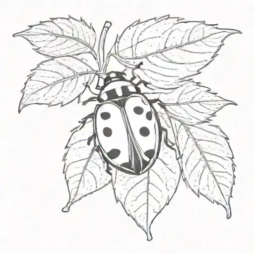 Ladybug And Fig Leaf
