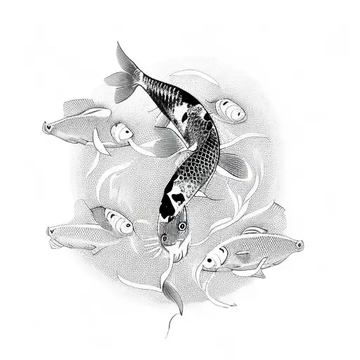 No Love Fuck Love Koi Fish