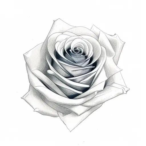 Rose Flower In Neck With Colours