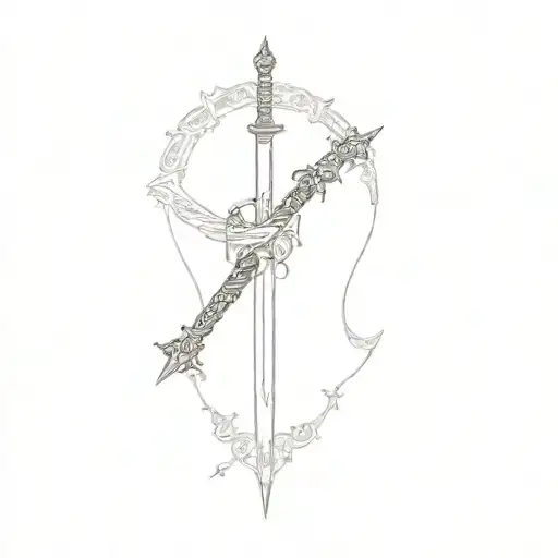 A Man With A Sword On Top Of A Throne