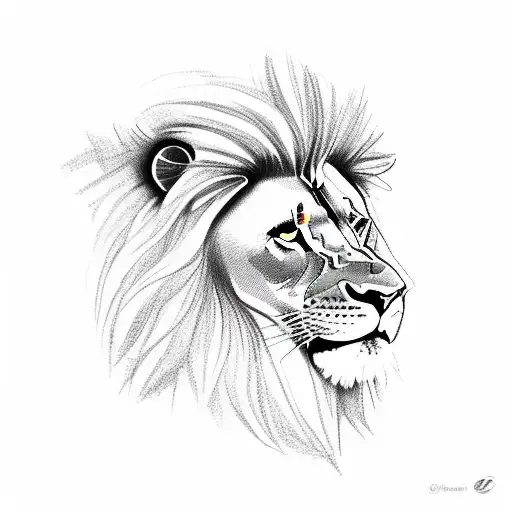 Male Lion Smoking Cigars