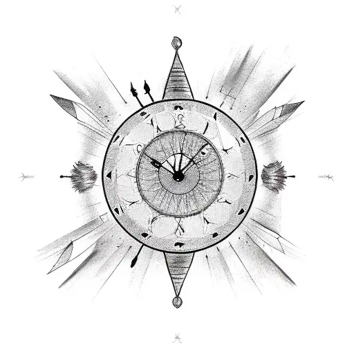 Broken Clock And Dream Catcher