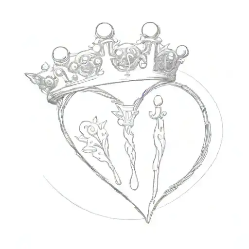 A Heart With A Crown On It