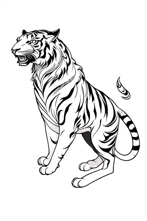 Sagittarius Fire Tiger