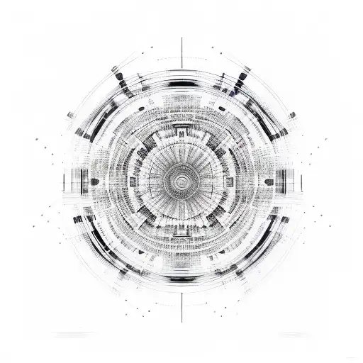 An Abstract Geometric Design Inspired By Drum And Bass Rhythms