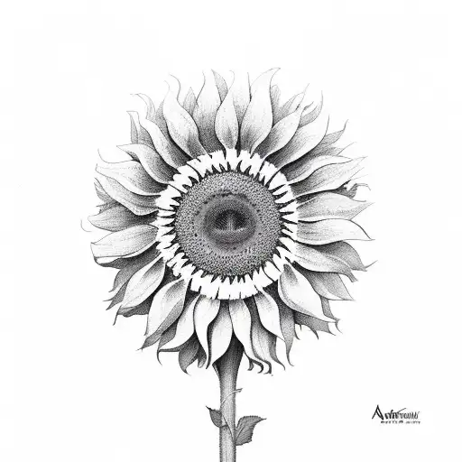 Aroow Going Through Sunflower