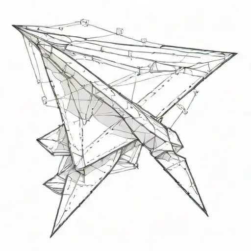 Combine Engineering Tools With A Paper Airplane For A Unique Tattoo Design