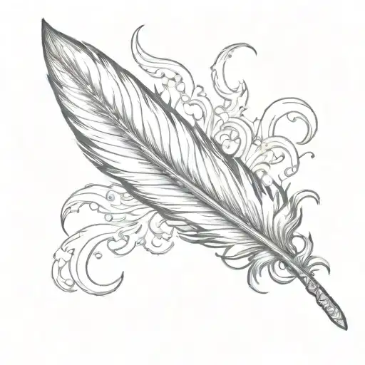Feather On Flames