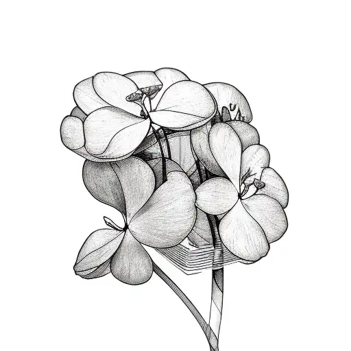 A Slim Cracked And Broken Vase With Simple Cyclamen Flowers Coming Out Of The Top Of It