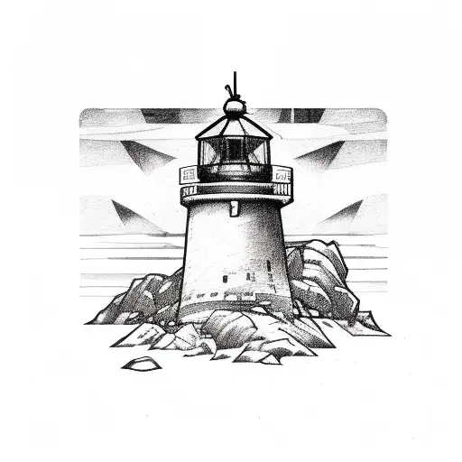 Lighthouse With Skull